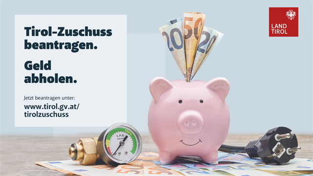 Tirol-Zuschuss für Heiz- und Wohnkosten 2024